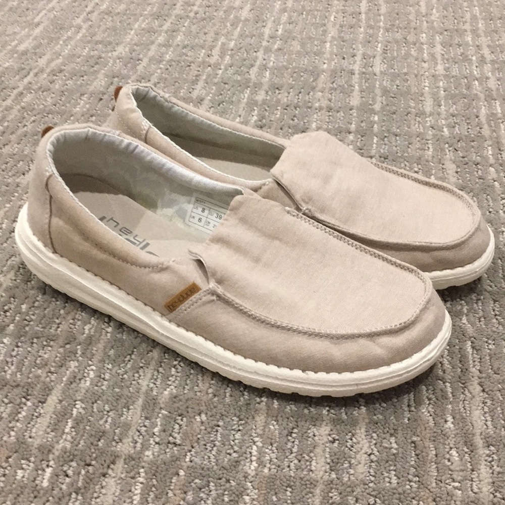 🔥 Hey Dude Women's Misty Chambray Casual Shoes Brand New🔥